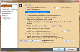 Globale Optionen